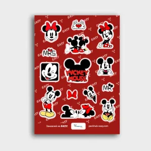 3D стікерпак «Mickey Mouse» – смоляні об’ємні наклейки з Міккі та Міні Маус | Easy-Hub