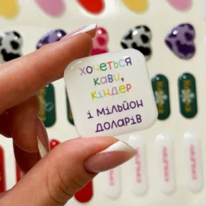 Смоляний 3D стікерпак A6 — об’ємні наліпки